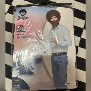Spirit Bob Ross Costume with Wig and Palette